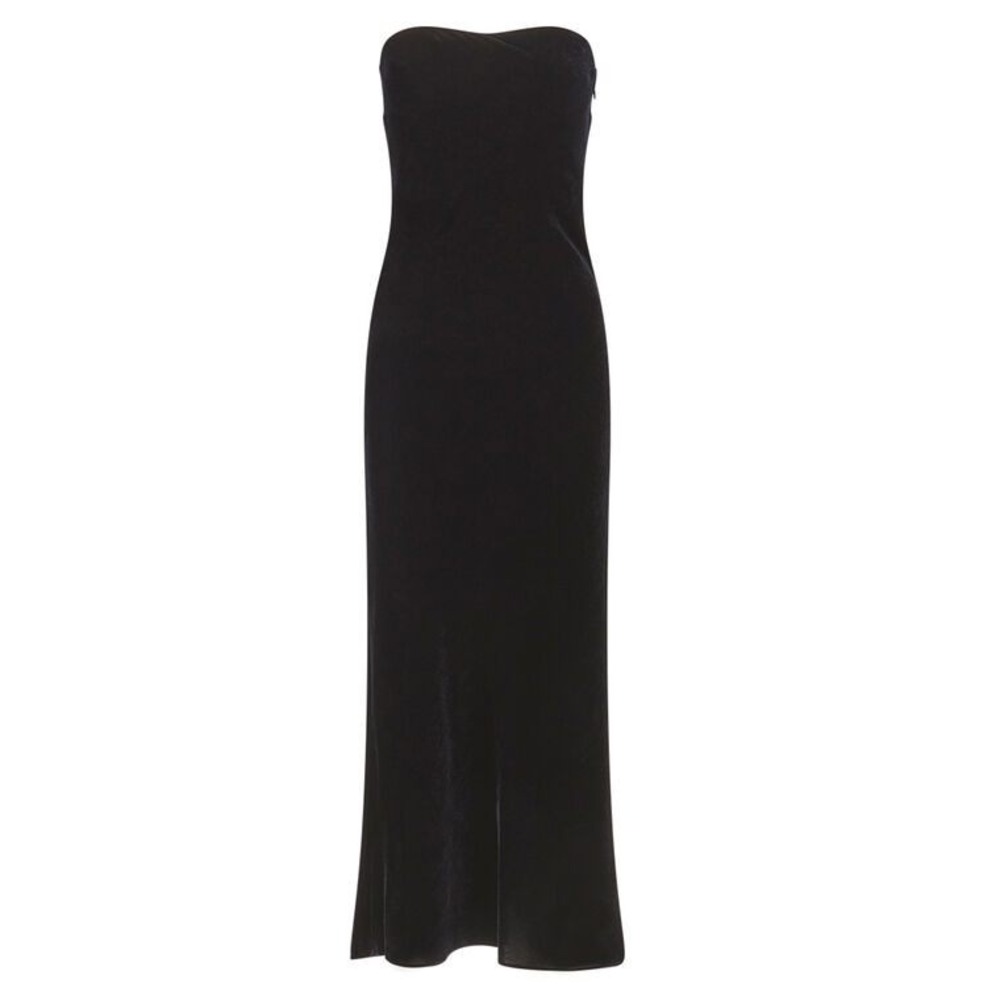 Veronica Beard Flora Dress Size 8 Velvet Strapless Maxi Gown Sexy Chic NWT $598